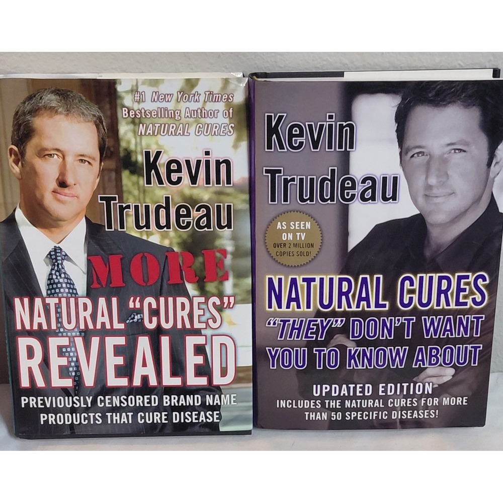 Kevin Trudeau Natural Cures Book Lot 2 More Natural Cures Revealed Health HC